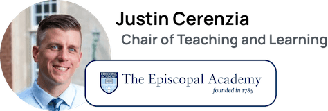 Justin Cerenzia, Chair of Teaching and Learning at The Episcopal Academy